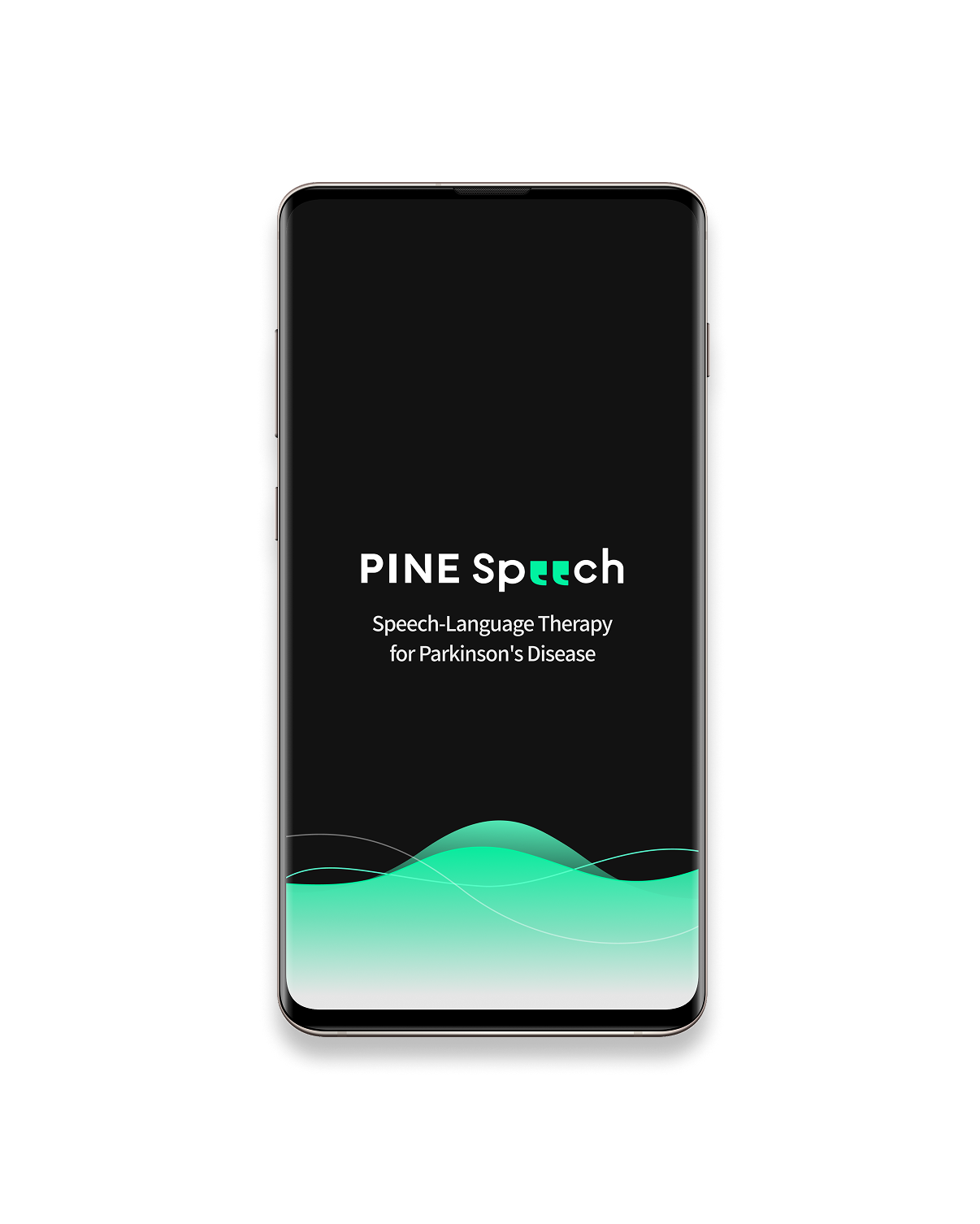 PINE SPEECH mobile app screen
